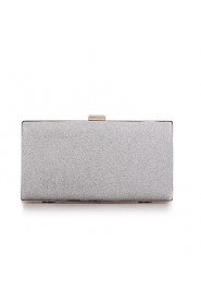 Women's Polyester Fold over Clutch Clutch/Evening Bag Gold/Silver/Black