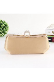 Women Metal Baguette Evening Bag