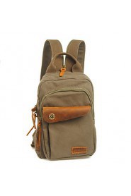 New Fine Girls Boys Canvas Leather Messenger Bag Backpack