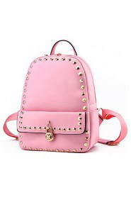 Women PU Baguette Shoulder Bag / Backpack / School Bag Multi color