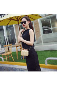 Women Stone Pattern Clutch PU Leather Kiss Clasp Party Evening Chain Bag Crossbody Shoulder Bag