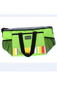 Large Capacity Soft Cooler Tote Insulated Lunch Bag Green Stripe Outdoor Picnic Bag Insulated Collapsible Cooler