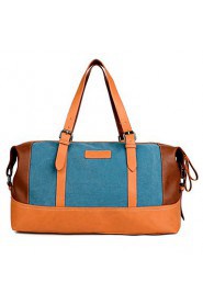 Women Canvas Duffel Shoulder Bag / Tote / Storage Bag / Travel Bag / Carry on Bag Blue / Black / Khaki