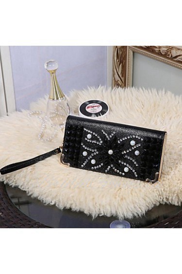 Women PU Casual / Outdoor Clutch / Evening Bag Gold / Silver / Black