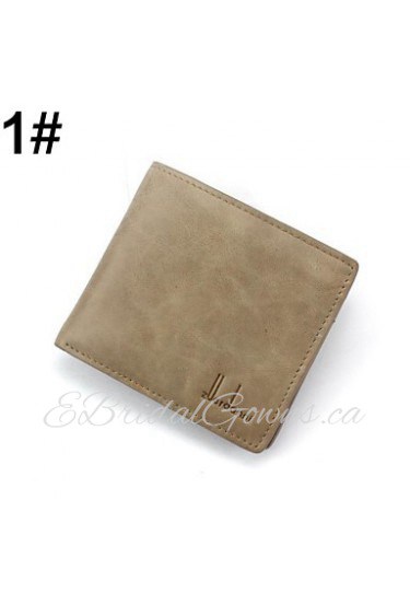 Men's Leather Wallet Short Style