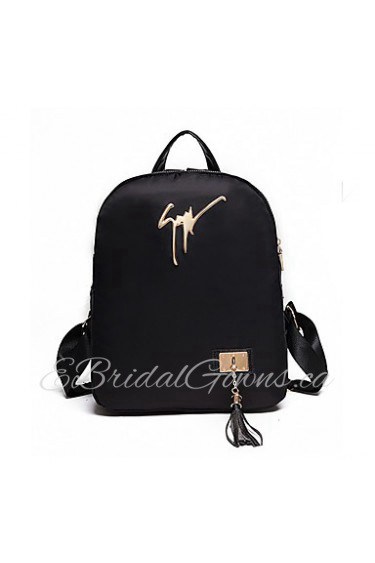 Women PU Bucket Backpack / School Bag / Travel Bag Black