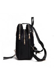 Women PU Bucket Backpack / School Bag / Travel Bag Black