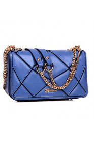 Women PU Flap Shoulder Bag / Clutch Blue / Brown / Red / Black / Burgundy