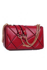 Women PU Flap Shoulder Bag / Clutch Blue / Brown / Red / Black / Burgundy