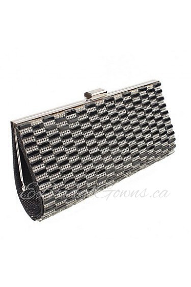 Women's Other Leather Type Minaudiere Clutch/Evening Bag Gold/Silver/Black