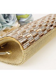 Women's Other Leather Type Minaudiere Clutch/Evening Bag Gold/Silver/Black