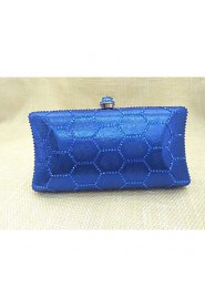 Women Nonwoven Baguette Evening Bag Blue / Gold / Red / Silver / Black