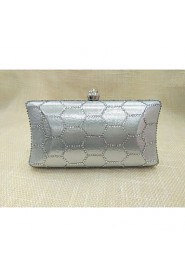 Women Nonwoven Baguette Evening Bag Blue / Gold / Red / Silver / Black