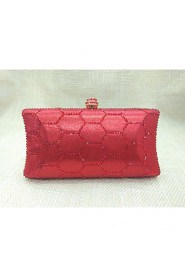 Women Nonwoven Baguette Evening Bag Blue / Gold / Red / Silver / Black