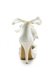 Women's Shoes Round Toe Stiletto Heel Satin Pumps Wedding Shoes More Colors available