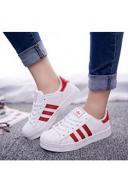 Women's Shoes Round Toe Athletic Shoes Outdoor / Athletic / Dress / Casual Black / Green / Pink / Red / White