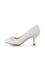 Women's Wedding Shoes Heels/Round Toe Heels Wedding Ivory/White