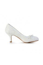 Women's Wedding Shoes Heels/Round Toe Heels Wedding Ivory/White