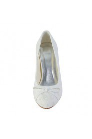 Women's Wedding Shoes Heels/Round Toe Heels Wedding Ivory/White