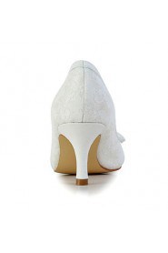 Women's Wedding Shoes Heels/Round Toe Heels Wedding Ivory/White