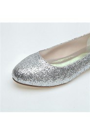 Women's Wedding Shoes Round Toe Flats Wedding/Office & Career/Casual/Party & Evening Black/Silver/Gold