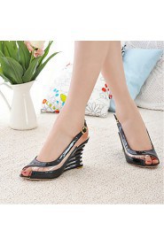 Women's Wedge Heel Peep Toe Sling back Sandals Shoes(More Colors)