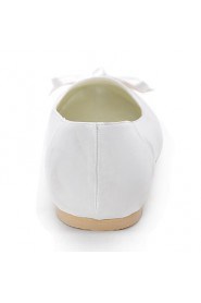 Satin Women's Wedding Ballerina Flats with Bowknot Shoes(More Colors)