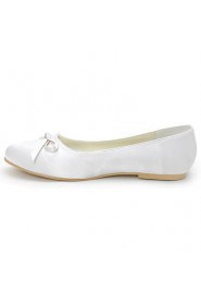 Satin Women's Wedding Ballerina Flats with Bowknot Shoes(More Colors)