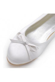 Satin Women's Wedding Ballerina Flats with Bowknot Shoes(More Colors)