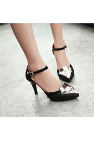 Women's Shoes Stiletto Heel Heels/Closed Toe Pumps/Heels Dress Black/Silver/Gold