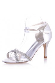 Women's Shoes Satin Stiletto Heel Open Toe Sandals Wedding/Party & Evening Shoes More Colors available