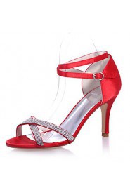 Women's Shoes Satin Stiletto Heel Open Toe Sandals Wedding/Party & Evening Shoes More Colors available