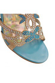 Women's Shoes Heel Wedges / Heels / Peep Toe / Slippers Sandals / Heels / Clogs & Mules Outdoor / Dress / CasualBlue /