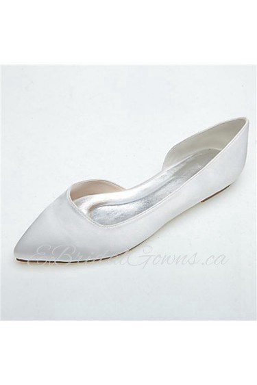 Women's Wedding Shoes Pointed Toe Flats Wedding/Casual/Party & Evening Black/Blue/Pink/Purple/Ivory/White/Silver