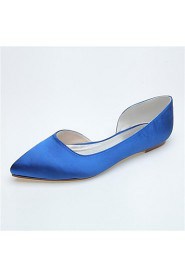 Women's Wedding Shoes Pointed Toe Flats Wedding/Casual/Party & Evening Black/Blue/Pink/Purple/Ivory/White/Silver