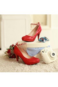 Women's Shoes Round Toe Stiletto Heel Glitter Pumps with Chain Shoes More Colors available