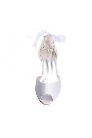 Women's Shoes Silk Low Heel Peep Toe Sandals Wedding/Party & Evening More Colors available