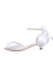 Women's Shoes Silk Low Heel Peep Toe Sandals Wedding/Party & Evening More Colors available