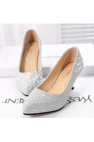 Women's Shoes Stiletto Heel Heels Pumps/Heels Party & Evening/Dress/Casual Black/Silver/Gold