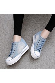 Women's Shoes Wedge Heel Comfort Round Toe All Match Fashion Sneakers