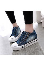 Women's Shoes Wedge Heel Comfort Round Toe All Match Fashion Sneakers