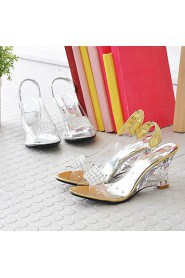 Women's Shoes Wedge Heel Peep Toe Sling Back Sandals More Colors available