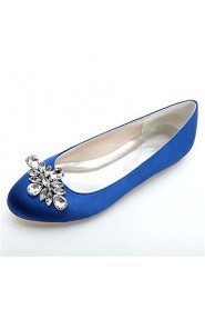 Women's Wedding Shoes Round Toe Flats Wedding/Party & Evening Black/Blue/Pink/Purple/Ivory/White/Silver