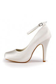 Women's Shoes Ankle Strap Satin Stiletto Heel Pumps Wedding Shoes More Color Available