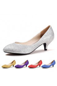 Women's Wedding Shoes Heels/Pointed Toe Heels Wedding Blue/Purple/Red/Silver/Gold