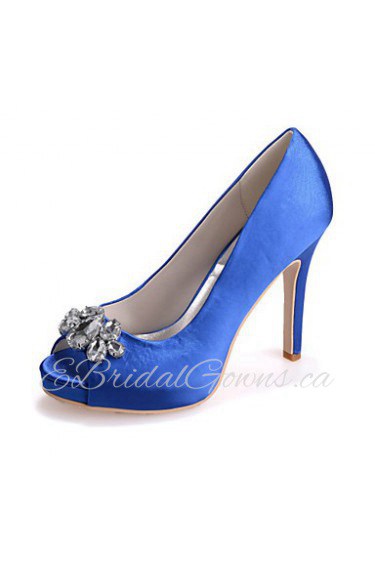 Women's Shoes Silk Stiletto Heel Peep Toe Sandals Wedding/Party & Evening Wedding Shoes More Colors available