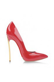 Women's Shoes Patent Leather Stiletto Heel Heels / Pointed Toe Heels Party & Evening / Dress / Casual Red