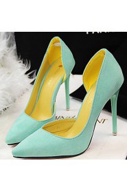 Women's Shoes Velvet Stiletto Heel Heels Pumps/Heels Dress/Casual Black/Blue/Green/Pink/Purple/Red/Burgundy