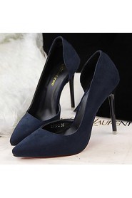 Women's Shoes Velvet Stiletto Heel Heels Pumps/Heels Dress/Casual Black/Blue/Green/Pink/Purple/Red/Burgundy