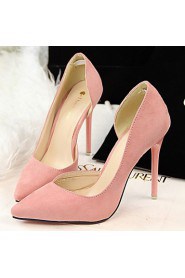 Women's Shoes Velvet Stiletto Heel Heels Pumps/Heels Dress/Casual Black/Blue/Green/Pink/Purple/Red/Burgundy